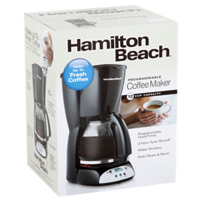 Hamilton Beach Programmable Coffee Maker, 12 Cup Automatic Pause & Serve