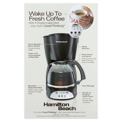 Hamilton Beach 12-Cup Professional Programmable Coffee Maker | Silver