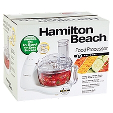Hamilton Beach 8 Cup Bowl Food Processor, 1 Each