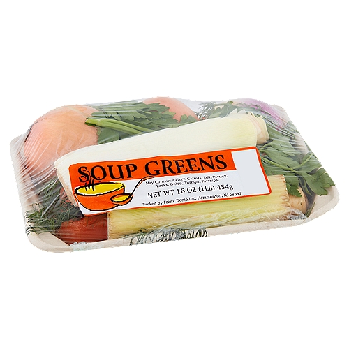 Celery, Carrots, Dill, Parsley, Leek, Onion, Turnip, Parsnip (16 oz)
