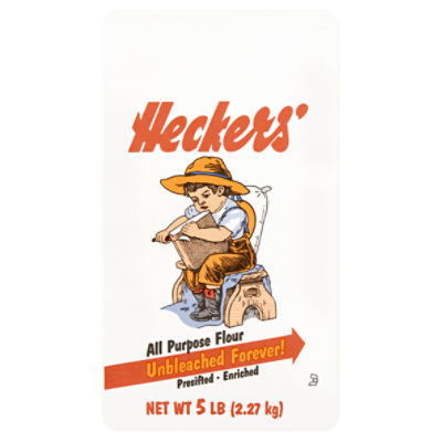 Heckers Unbleached Forever! All Purpose Flour, 5 lb