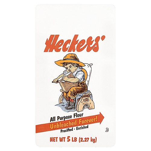 Heckers Unbleached Forever! All Purpose Flour, 5 lb