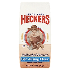 HECKERS Unbleached Forever! Self-Rising Flour, 2 lbs