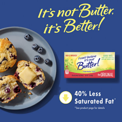 I Can’t Believe It’s Not Butter! The Original 75% Vegetable Oil Spread Sticks, 4 count, 16 oz