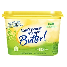 I Can't Believe It's Not Butter! The Light One 28% Vegetable Oil Spread, 45 oz