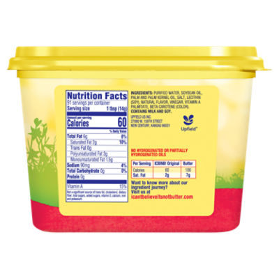 I Can't Believe It's Not Butter Original Spread , 45 oz Tub (Refrigerated)