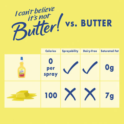 I Can't Believe It's Not Butter! The Original 40% Vegetable Oil Spray, 8 fl oz