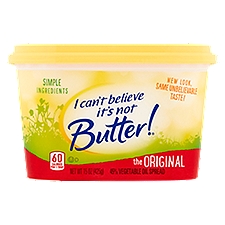 I Can't Believe It's Not Butter! The Original 45% Vegetable Oil Spread, 15 oz, 15 Ounce