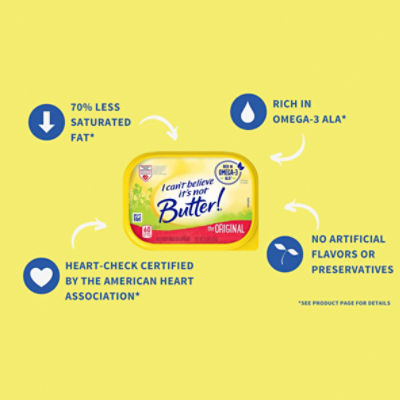 I Can't Believe it's Not Butter! The Original 45% Vegetable Oil Spread, 15 oz