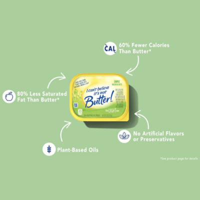I Can’t Believe It’s Not Butter! The Light One 28% Vegetable Oil Spread, 15 oz