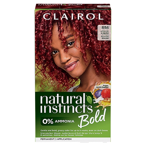 Clairol Natural Instincts Bold R56 Achiote Auburn Permanent Haircolor, 1 application