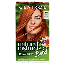 Clairol Natural Instincts Bold C64 Copper Sunset Permanent Haircolor, 1 application