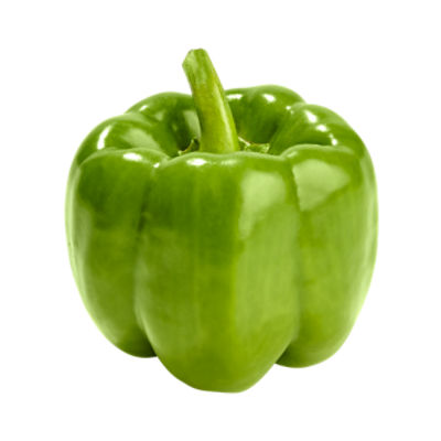 Fresh Green Bell Pepper, 1 ct, 6 oz, 6 Ounce 