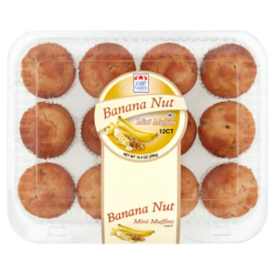 Café Valley Bakery Banana Nut Mini Muffins, 12 count, 10.5 oz