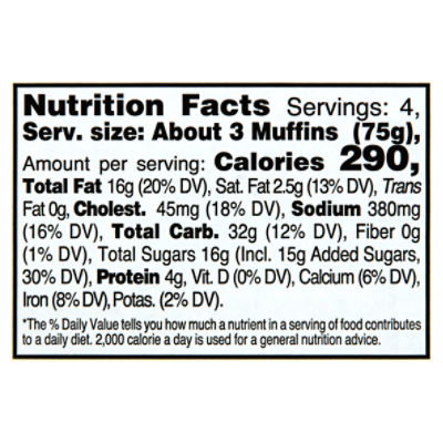 Café Valley Bakery Banana Nut Mini Muffins, 12 count, 10.5 oz