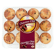Café Valley Bakery Chocolate Chip Mini Muffins, 12 count, 10.5 oz, 10 Ounce