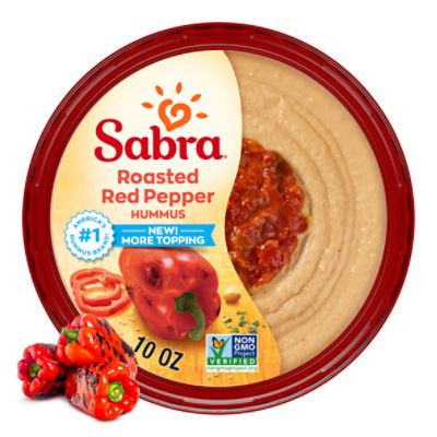 Sabra Roasted Red Pepper Hummus, 10 oz, 10 Ounce