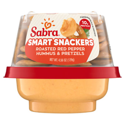 Sabra Snackers Roasted Red Pepper Hummus with Pretzels, 4.56 oz