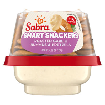 Sabra Snackers Roasted Garlic Hummus with Pretzels, 4.56 oz