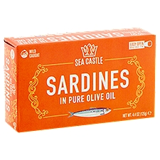 Sea Castle Sardines In Pure Olive Oil, 4.4 oz