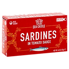 Sea Castle Sardines In Tomato Sauce, 4.38 oz
