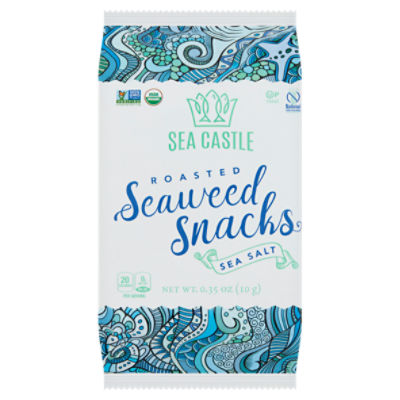 Sea Castle Roasted Sea Salt Seaweed Snacks, 0.35 oz