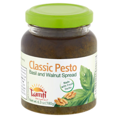 Ta'amti Classic Pesto Basil and Walnut Spread, 6.3 oz