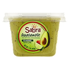 Sabra Classic Guacamole with Lime, 16 Ounce