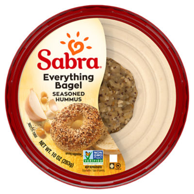 Sabra Everything Bagel Seasoned Hummus, 10 oz