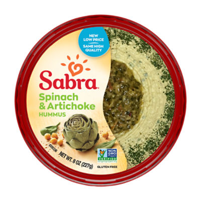 Sabra Spinach Artichoke Hummus, 8 oz