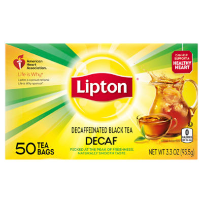 Lipton Black Tea Bags Decaffeinated 50 ct