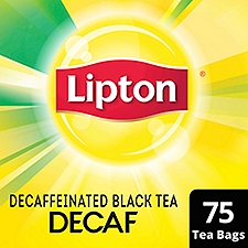Lipton Tea Bags Decaf Black Tea 75 Tea Bags