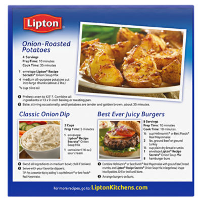 Buy Lipton Recipe Secrets Onion Soup Mix ( 56g / 2oz )