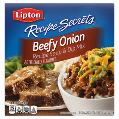 Lipton Recipe Secrets Soup and Dip Mix Beefy Onion 2.2 oz