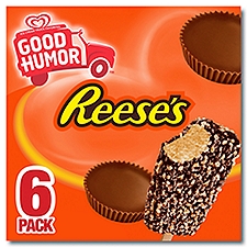 Reese's Peanut Butter Frozen Dairy Dessert Bar with a Milk Chocolatey Coating and Cake Crumbs 6 ct