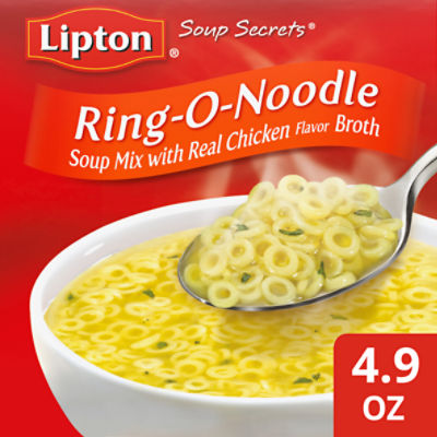 Lipton Soup Secrets Ring-O-Noodle Soup Mix, 2 count, 4.9 oz, 4.9 Ounce