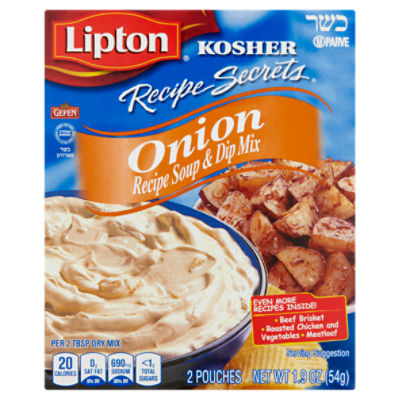 Lipton Kosher Recipe Secrets - Onion Soup & Dip Mix, 1.9 oz