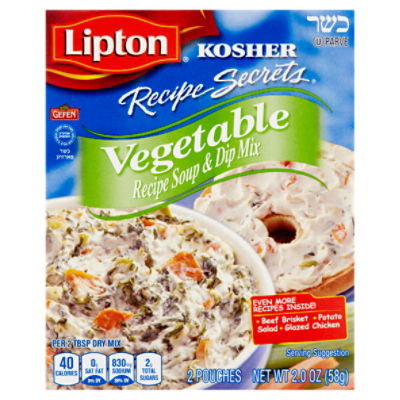 Lipton Kosher Recipe Secrets - Vegetable Soup & Dip Mix, 2 oz
