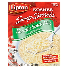 Lipton Soup Secrets Natural Kosher Chicken Flavor Noodle Soup Mix, 2 count, 4.87 oz
