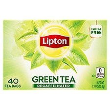 Lipton Decaffeinated Green Tea Bags, 40 count, 1.9 oz