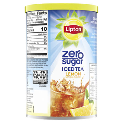 Lipton Ice Tea Nutrition Label