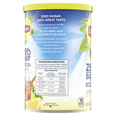 Lipton Iced Tea Powder Nutrition Facts Besto Blog