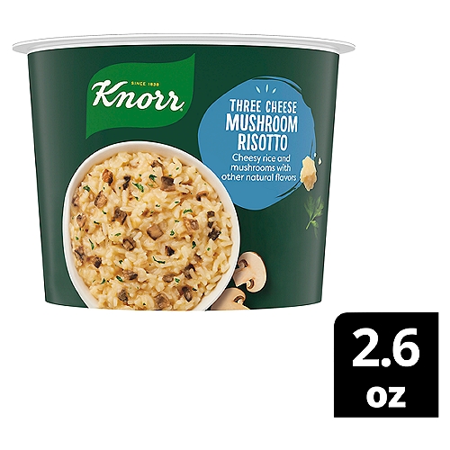 Knorr Rice Cup 3 Cheese Mushroom Risotto 2.6 oz