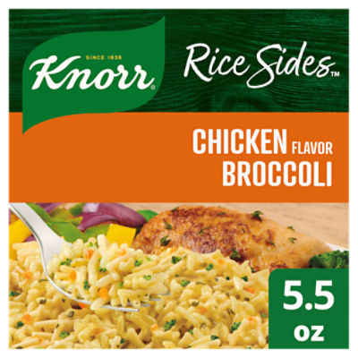 Knorr Rice Sides Chicken Broccoli with Long Grain Rice and Vermicelli Pasta 5.5 oz, 5.5 Ounce