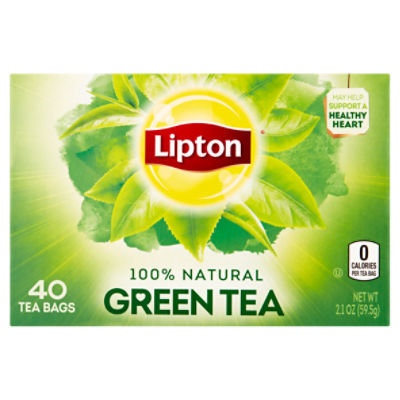 Lipton 100 Natural Green Tea Bags, 40 count, 2.1 oz ShopRite