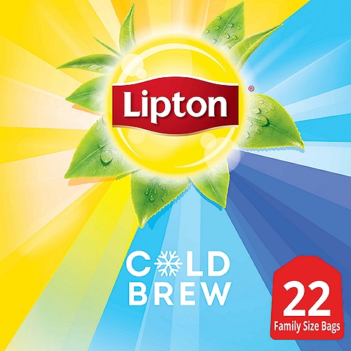 Lipton Cold Brew Family Size Tea Bags 22 count
