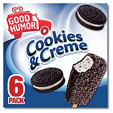 Good Humor Frozen Dessert Bar Cookies N Creme 6 Pack