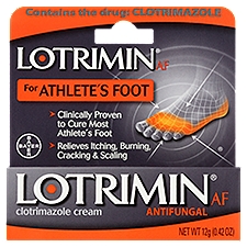 Lotrimin Antifungal for Athlete's Foot, Clotrimazole Cream, 0.42 Ounce