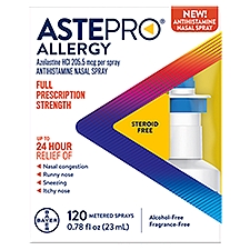 Astepro Allergy Antihistamine Nasal Spray, 0.78 fl oz