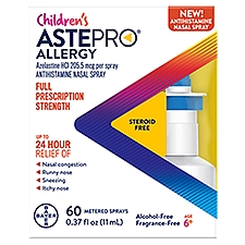 Astepro Children's Allergy Full Prescription Strength Antihistamine Age 6+, Nasal Spray, 0.37 Fluid ounce